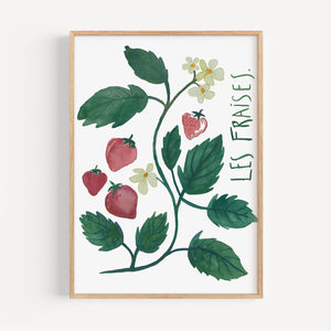 Art print - Les fraises