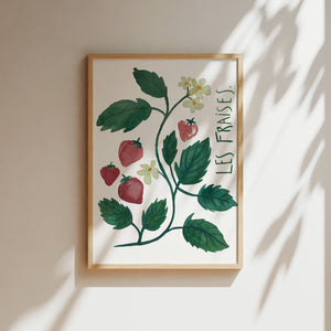 Art print - Les fraises