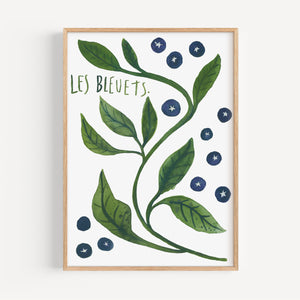 Art print - Les bleuets