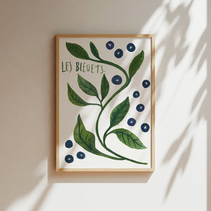 Art print - Les bleuets