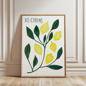 Kunstdruck - Les citrons