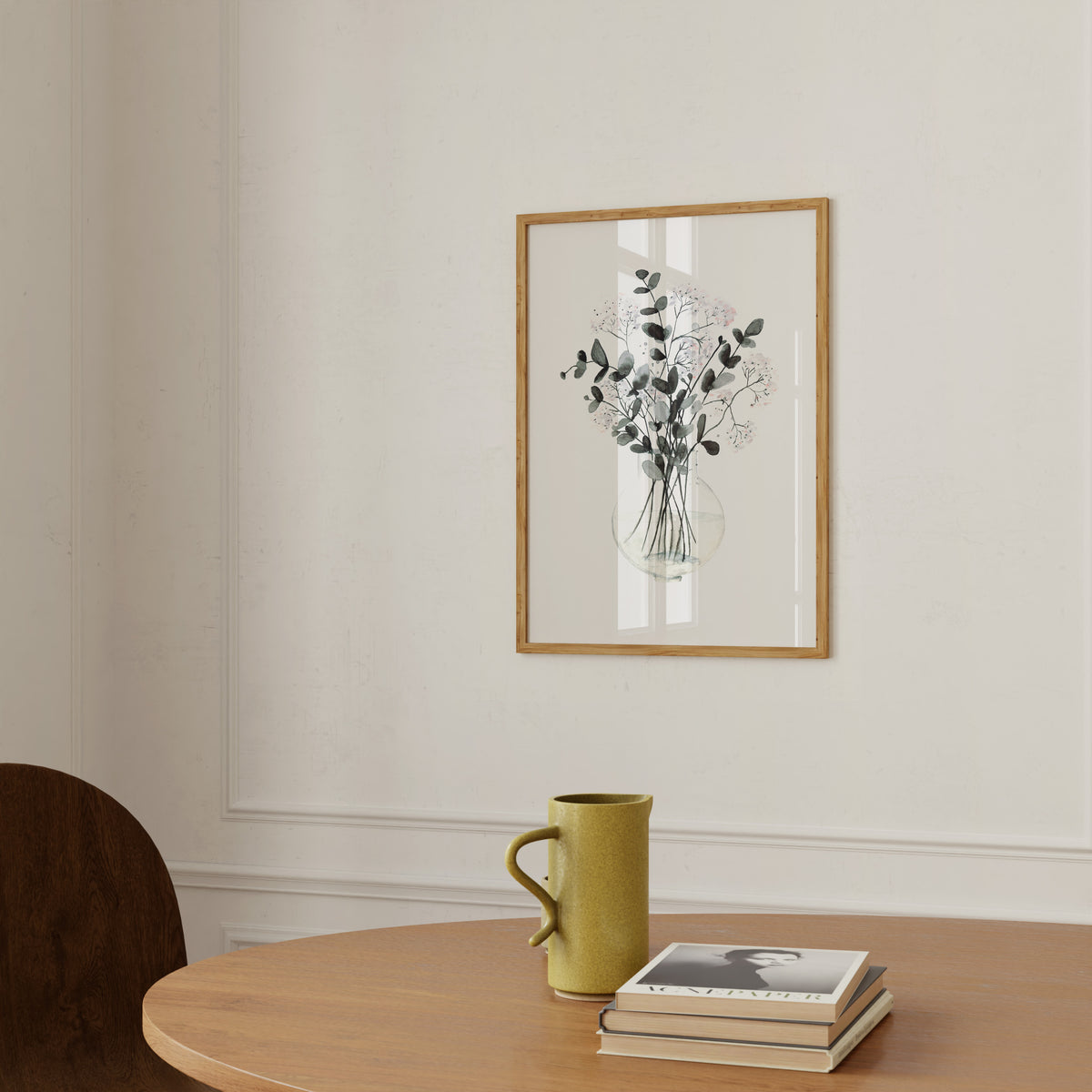 Limitierter Kunstdruck - Pale Blossoms with Eucalyptus