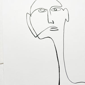 Original-Illustration | Mr. Longneck | One-line drawing