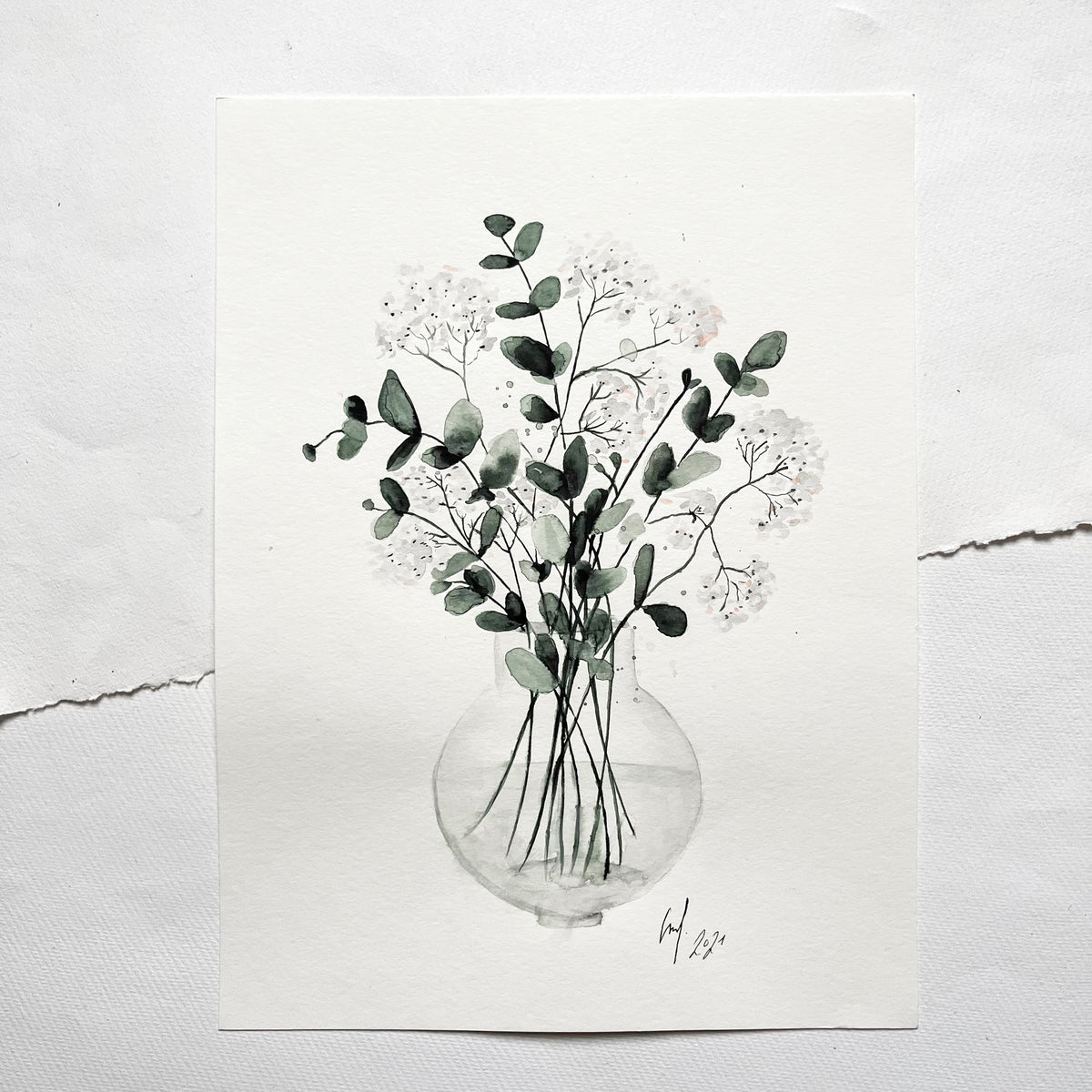 Original-Illustration | Pale Eucalyptus