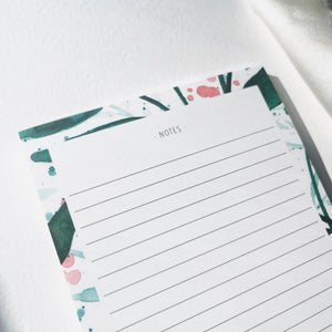 Notepad - Green Leaves