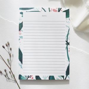 Notepad - Green Leaves