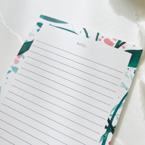 Notepad - Green Leaves