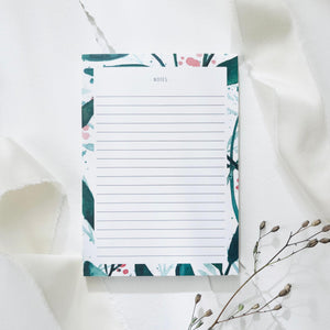 Notepad - Green Leaves