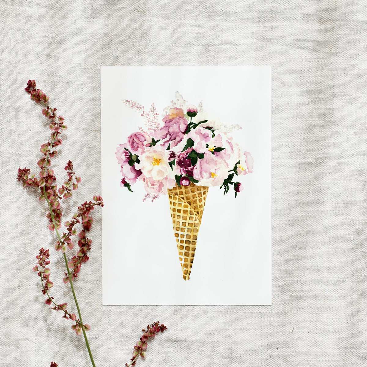 Postcard - Flower Cone