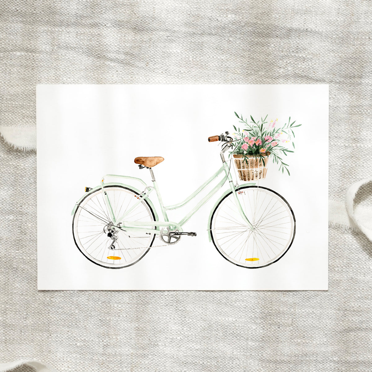 Postcard - Bicycle Love