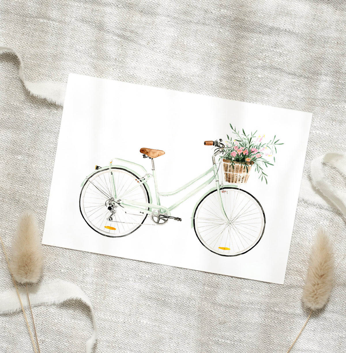 Postcard - Bicycle Love