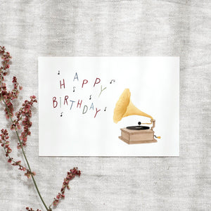 Postcard - Gramophone