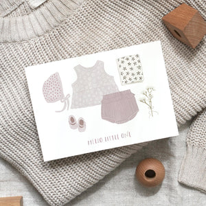Postcard - Baby dress | violet