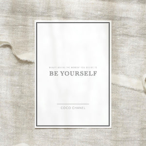 Postkarte - Be yourself