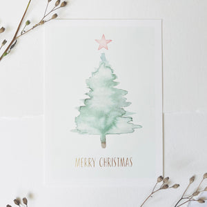 Postcard - Pink Star