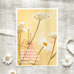 Postkarte · Wildflowers | Der schönste Tag