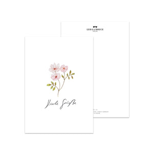 Postkarte - Viele Grüße | Rose