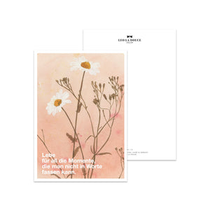 Postkarte · Wildflowers | Lebe für all die Momente