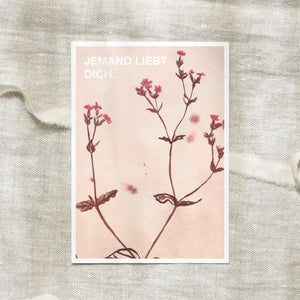 Postkarte · Wildflowers | Jemand liebt dich