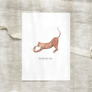 Postkarte · Ich hab dich lieb