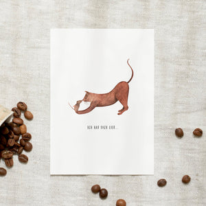 Postkarte · Ich hab dich lieb