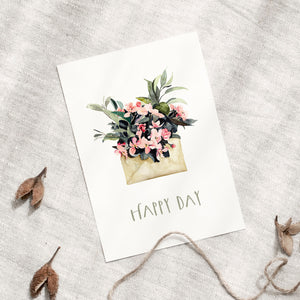 Postkarte · Happy day
