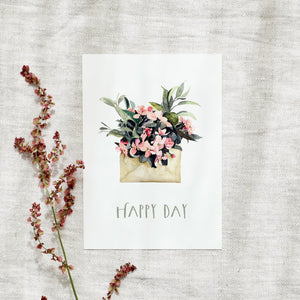 Postkarte · Happy day