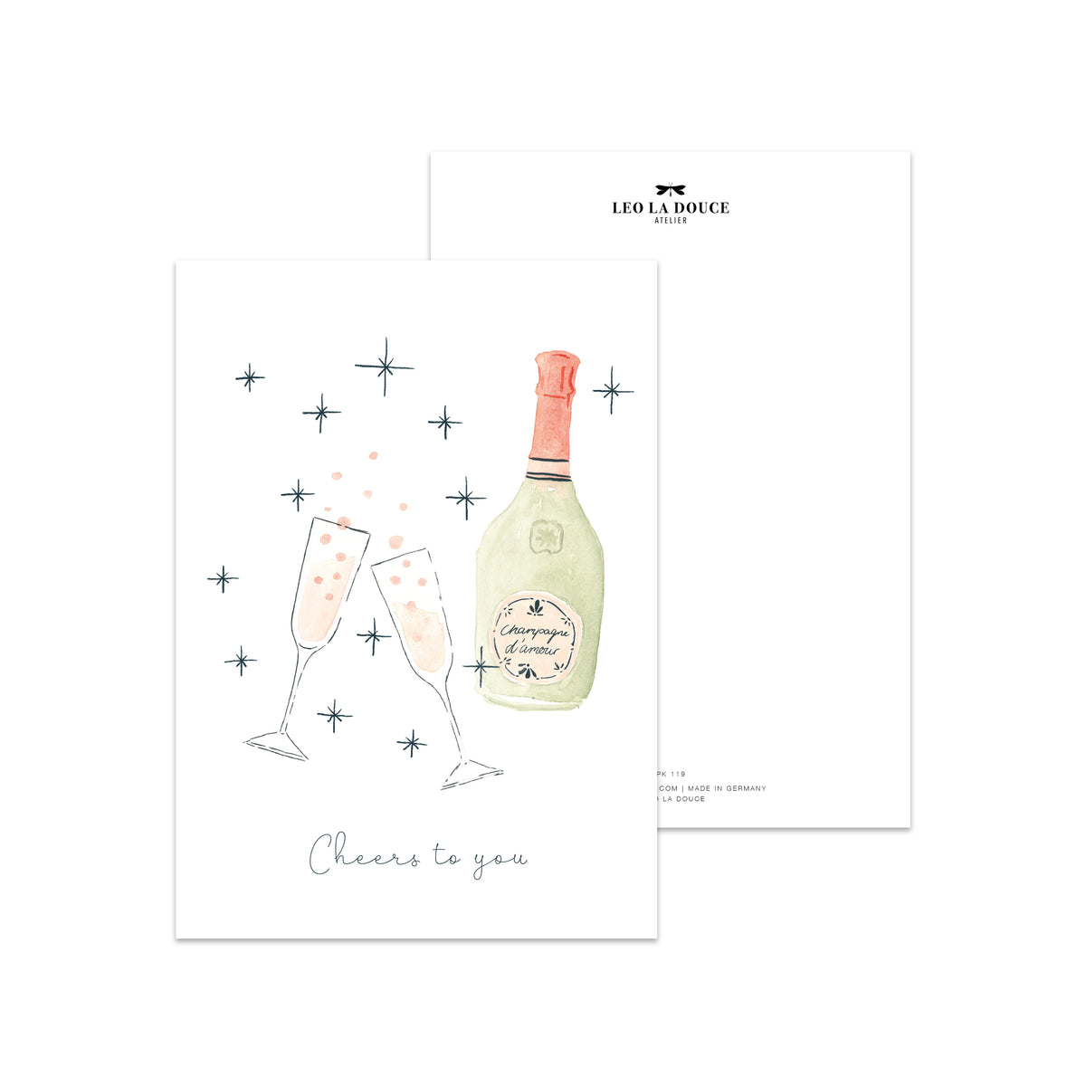 Postkarte - Sparkling wishes