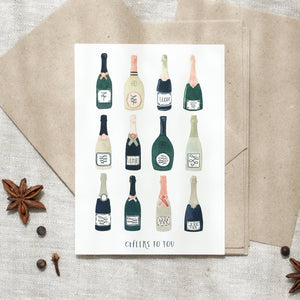Postcard - Cheers | Champagne