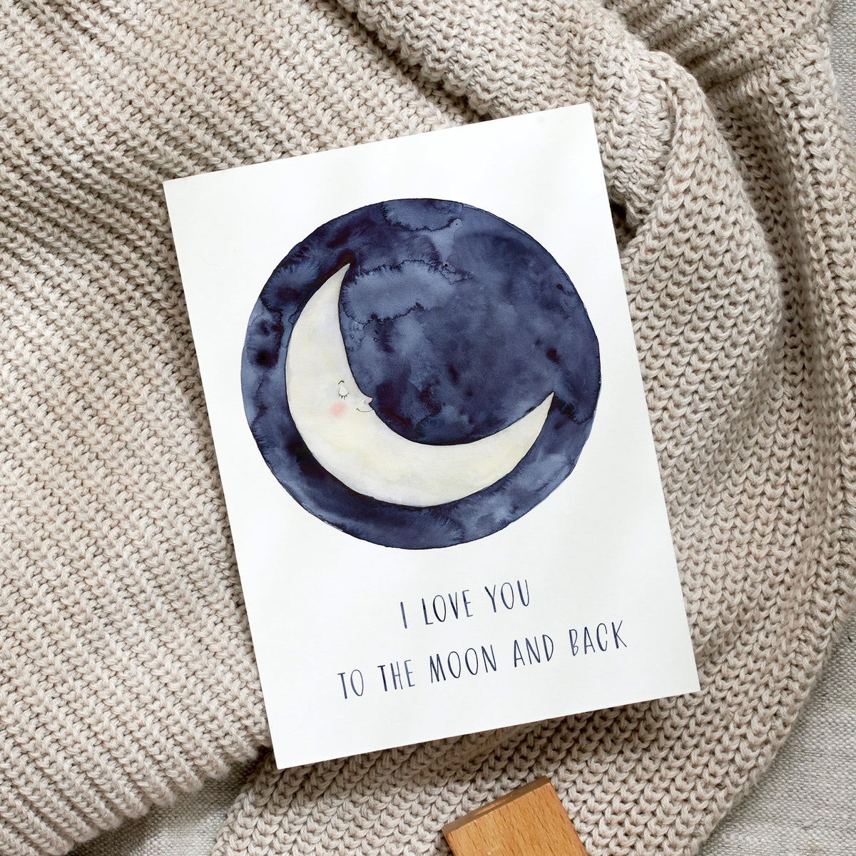 Postcard - To the moon