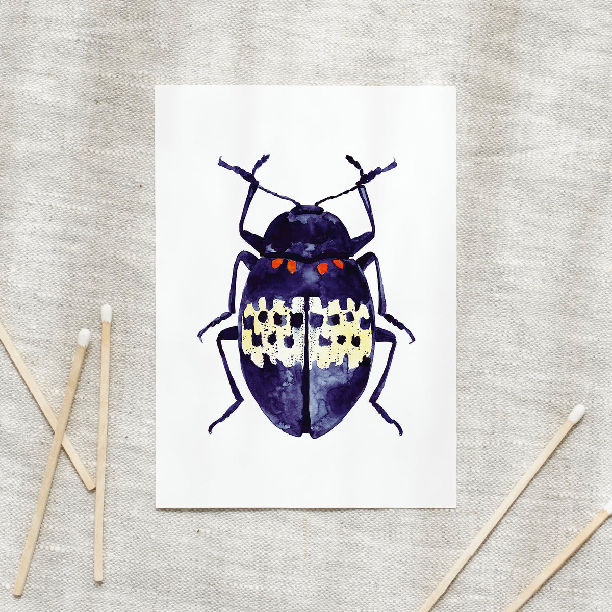 Postcard - Blue Beetle