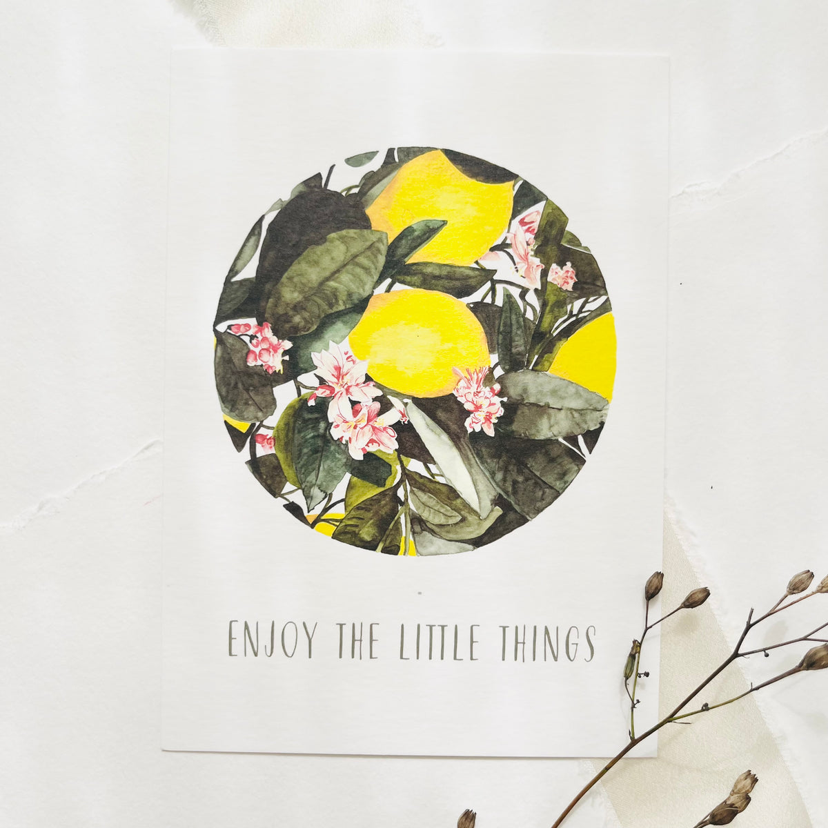 Postkarte -  Enjoy the little things