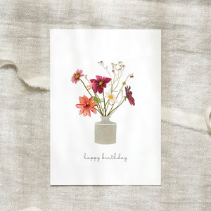 Postkarte · Dahlia bouquet | Happy Birthday