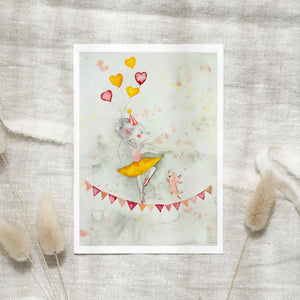 Postcard - Miss Ballerina