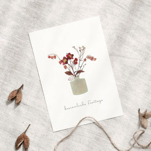 Postkarte · Weihnachtsbouquet