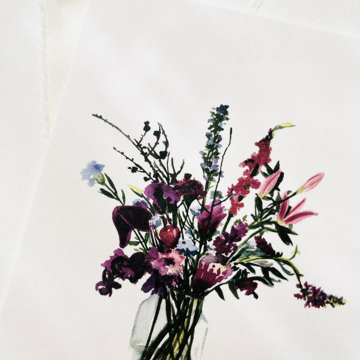 Postkarte -  Violet Flowers