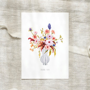 Postkarte · Delicate Flowers | Thank you