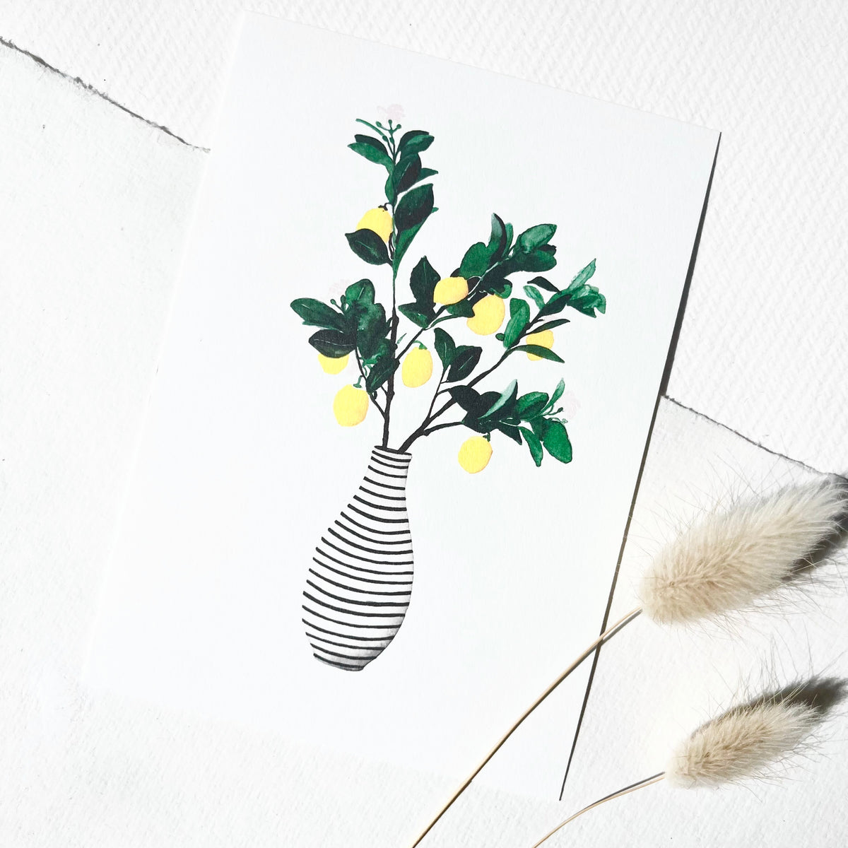 Postkarte -  Lemon Vase