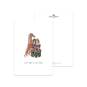 Postkarte · Best time of the year | Dackel