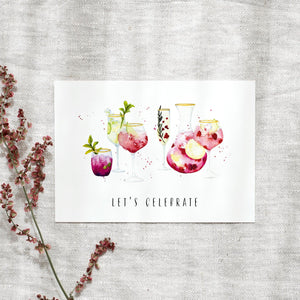 Postcard - Cocktails · Let's celebrate