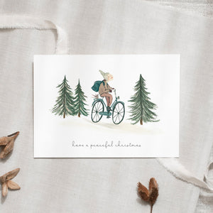 Postkarte · Peaceful christmas ride