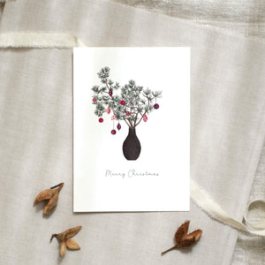Postkarte · Weihnachten | Strauß mit Kugeln