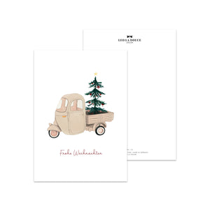 Postkarte · Christmas Vehicle
