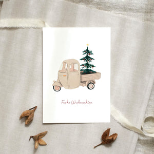 Postkarte · Christmas Vehicle