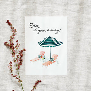 Postcard - Relax, it's your birthday
