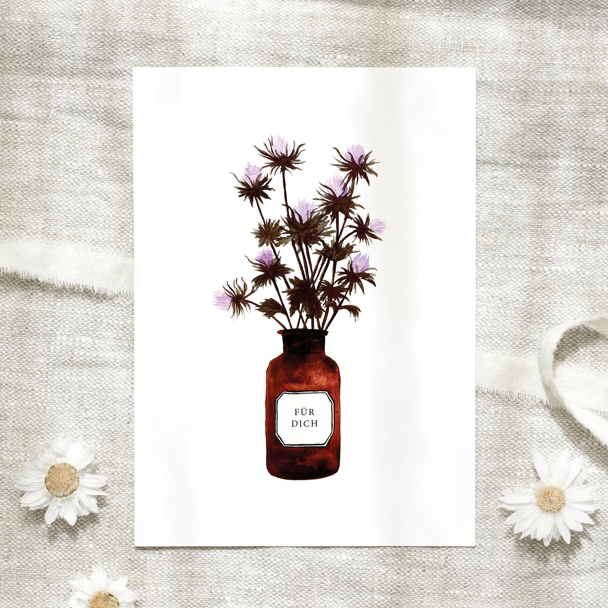 Postcard - For You Apothecary Jar