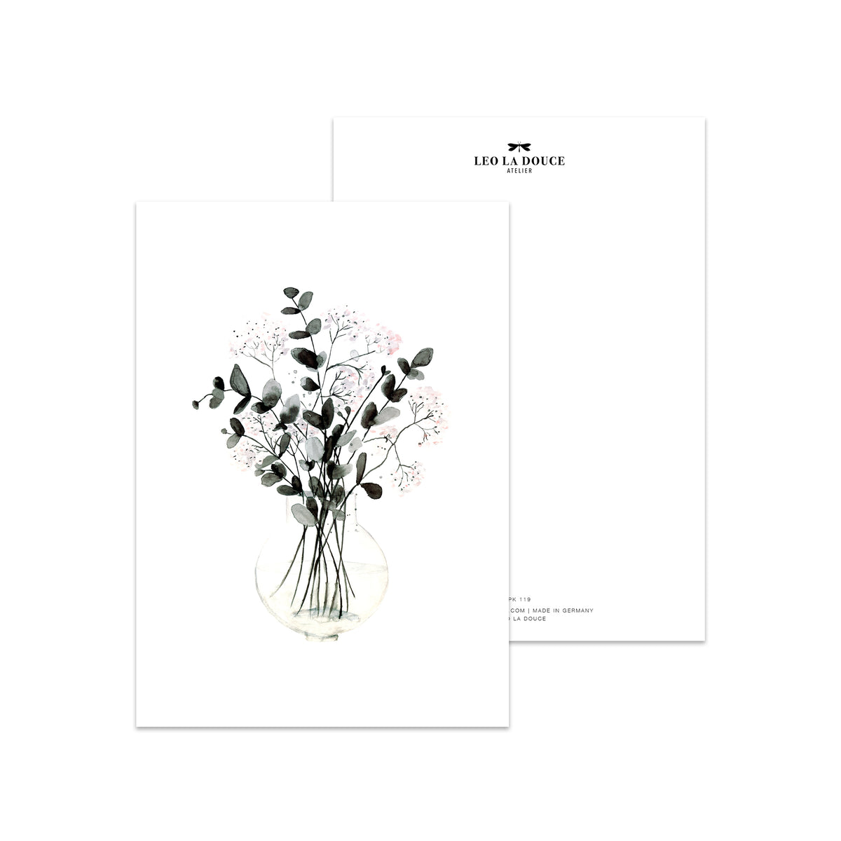 Postcard Set · Flower Greetings