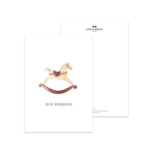 Postkarte · Schaukelpferd