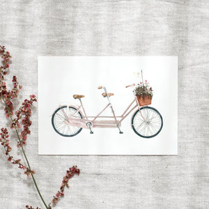 Postcard - Tandem Love