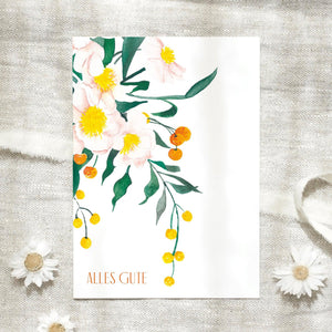 Postcard - Orange Flowers